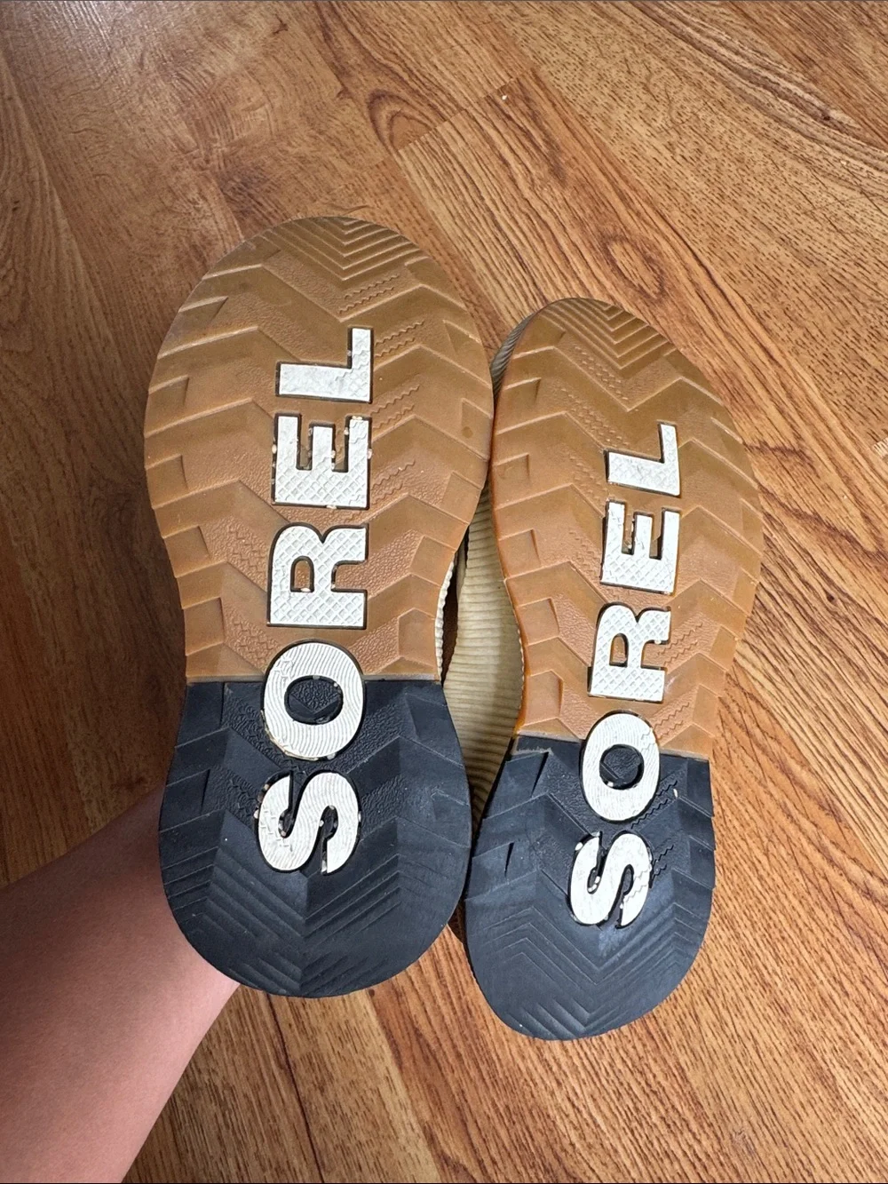 Sorel Brown and Black Kids Waterproof Suede Boot Sneakers
